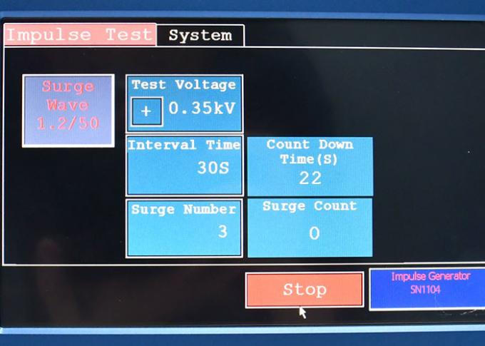 10/700 µs van de de Testgenerator van het Impulsvoltage Voorbijgaand de Voltagesmeetapparaat 0