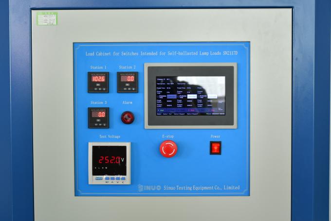 Het de Ladingskabinet van de touch screenschakelaar voor Zelf Gestabiliseerde Lamp laadt iec60669-1 0