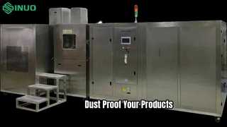 MIL STD 810G zand- en stoftestkamer